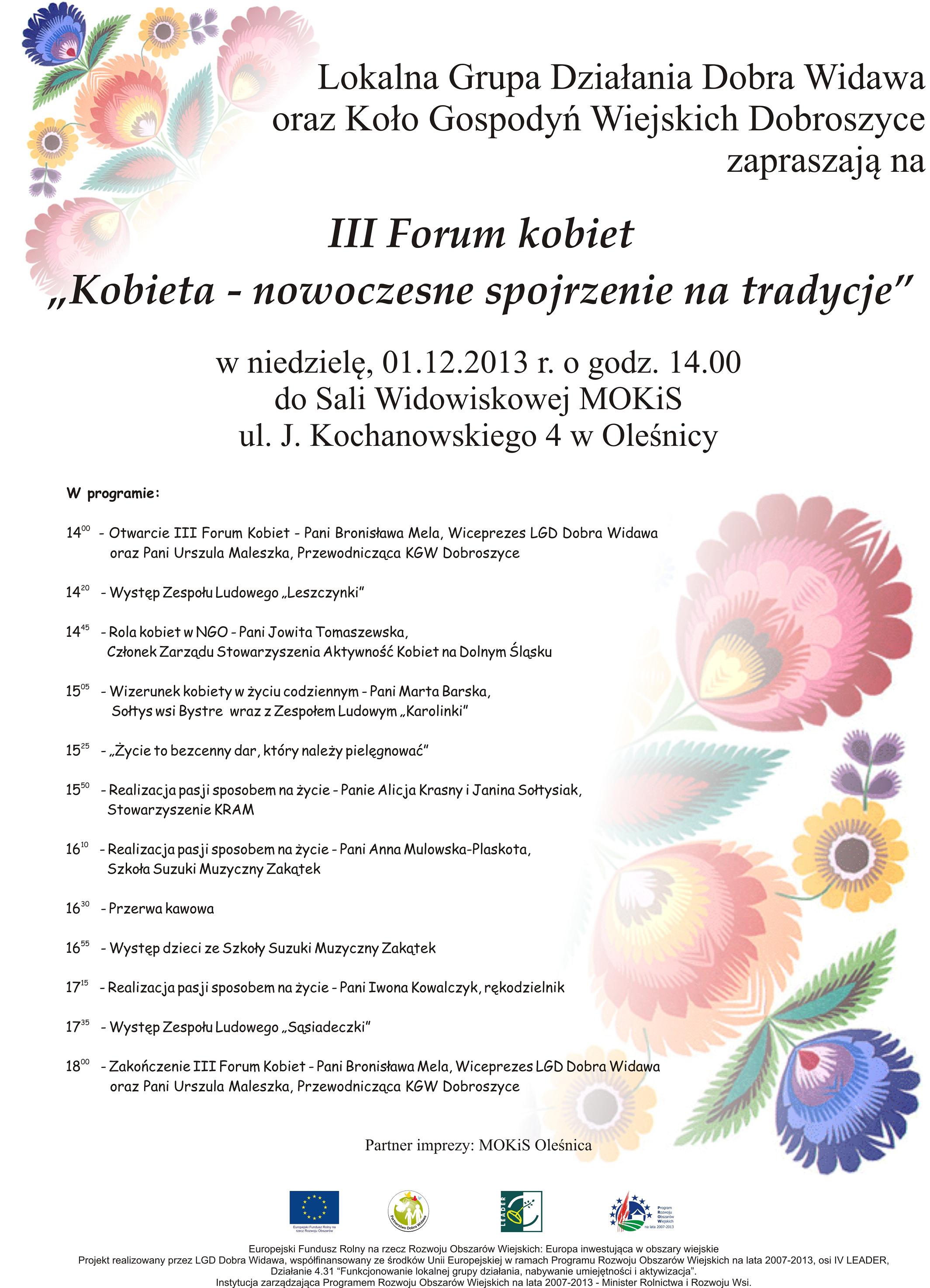 Plakat - Forum kobiet1